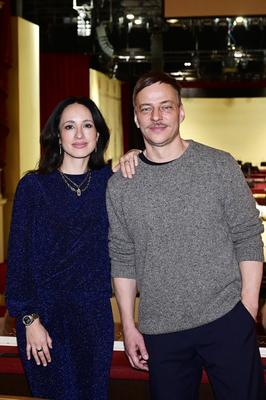 Stephanie Stumph, Tom Wlaschiha-stock-foto