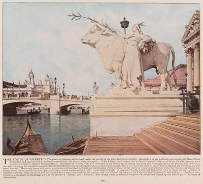 The Statue of Plenty . Illustrations. 1894. General Research Division. World s Columbian Exposition (1893 : Chicago, Ill-stock-foto