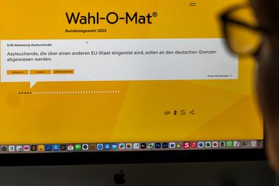 Wahl-O-Mat zur Bundestagswahl 2025 ? seit 6. Februar verf?gbar-stock-foto