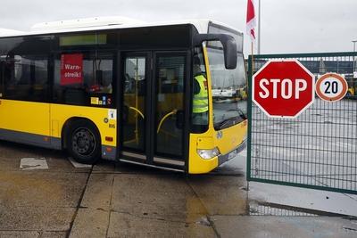 BVG Warnstreik-stock-foto