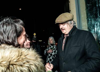 Vernissage zur Ausstellung 'Felt Better Alive' von Pete Doherty in der Janinebeangallery Berlin, am 06.02.2025-stock-foto