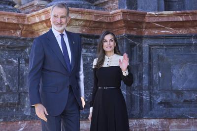 Spanish Royals visits Caravaca de la Cruz-stock-foto