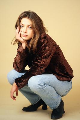 Julia Brendler, deutsche Schauspielerin, bei einem Fotoshooting im Studio, Deutschland 1995. Deutschland Copyright: xUni-stock-foto