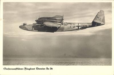 Seefernaufkl?rer Flugboot Dornier Do 26 Luftwaffe Wehrmacht P5 DH AUFNAHMEDATUM GESCH?TZT-stock-foto