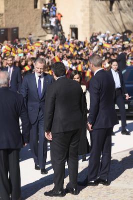 Spanish Royals visits Caravaca de la Cruz-stock-foto