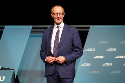 Wahlkampf, Wahlkampftour, CDU, Christlich Demokratische Union Deutschlands-stock-foto