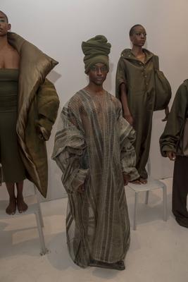 New york men's day - joseph mcrae - presentation - february 2025 new york fashion week-stock-photo