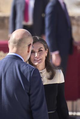 Spanish Royals visits Caravaca de la Cruz-stock-foto