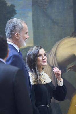 Spanish Royals visits Caravaca de la Cruz-stock-foto