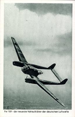 Kampfflugzeug Focke Wulf Fw 189 Nahaufkl?rer Luftwaffe AUFNAHMEDATUM GESCH?TZT-stock-foto