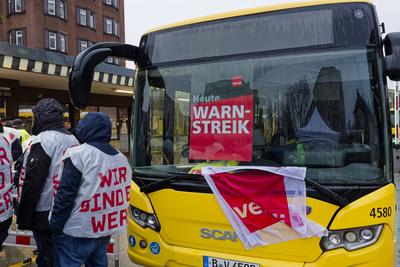 Warnstreik bei der BVG-stock-foto