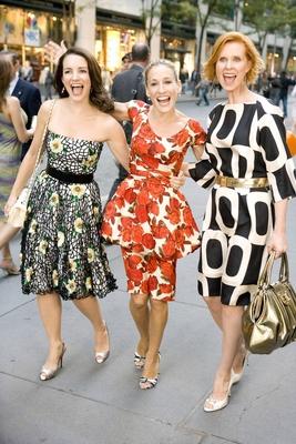 Film Still from Sex and the City The Movie Kristin Davis Sarah Jessica Parker Cynthia Nixon ? 200-stock-photo