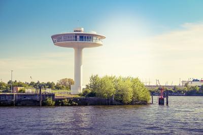 Lighthouse Zero, modernes Wohngeb?ude am Baakenhafen in der Hafencity von Hamburg, Deutschland, Europa *** Lighthouse Ze-stock-foto
