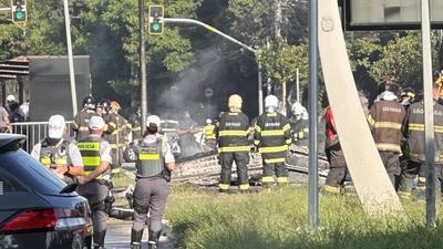 Plane crash in sao paulo-stock-foto