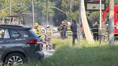 Plane crash in sao paulo-stock-foto