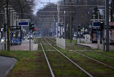 Wirtschaft Verkehr, ?PNV KVB Streik  - K?lner Verkehrs-Betriebe streiken-stock-foto