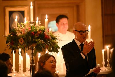King Charles and Queen Camilla at UK - Italy Dinner-stock-foto