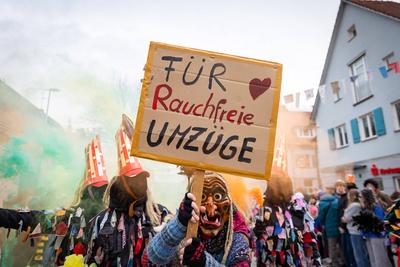 Tuebingen-Hirschau Rosenmontagsumzug in Tuebingen-Hirschau, Fasnet, Fasching, Bad Hirschau, 12.02.2024 Narrenzunft Buehl-stock-foto