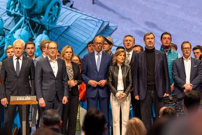 Kleine Parteitag (Parteiausschuss) der Christlich-Sozialen Union, N?rnberg, 08.02.2025-stock-foto