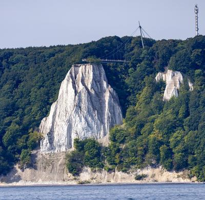 Sassnitz auf Ruegen Der Koenigsstuhl an der Kreidekueste im Nationalpark Jamund auf der Insel Ruegen (Landkreis Vorpomme-stock-foto