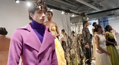 Nyfw-chuks collins fall/winter 2025.-stock-foto