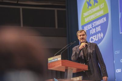 08.02.2025, CSU Parteitag 2025, N?rnberg: Kleiner Parteitag (Parteiausschuss) der Christlich Sozialen Union (CSU) in der-stock-foto