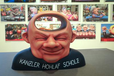 Duesseldorf widmet Karnevalist Jacques Tilly Ausstellung-stock-foto