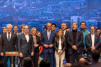 Kleine Parteitag (Parteiausschuss) der Christlich-Sozialen Union, N?rnberg, 08.02.2025-stock-foto