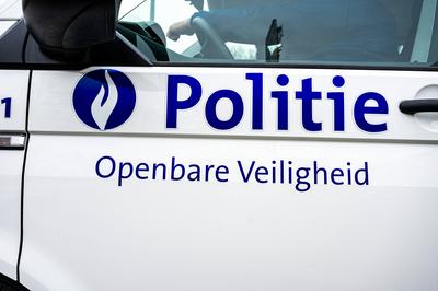 Detail of a Public security Police van at the Peterbos district, where a shooting took place this morning. This is the t-stock-photo
