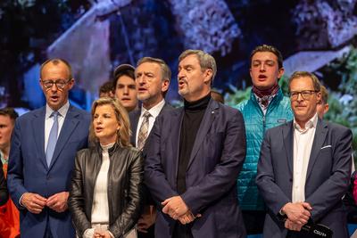 Kleine Parteitag (Parteiausschuss) der Christlich-Sozialen Union, N?rnberg, 08.02.2025-stock-foto