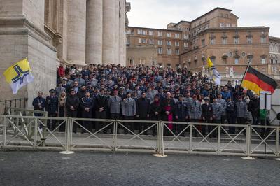 ITALY -JUBILEE OF THE ARMED FORCES, POLICE AND SECURITY PERSONNEL IN ROME - 2025/2/8-stock-foto