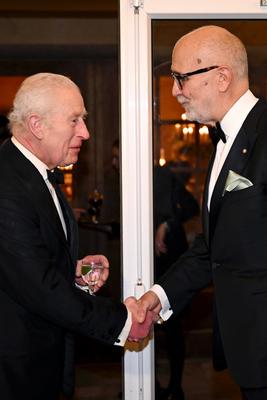 King Charles and Queen Camilla at UK - Italy Dinner-stock-foto