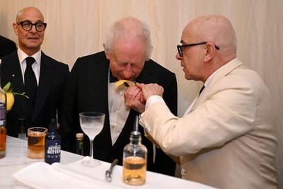 King Charles and Queen Camilla at UK - Italy Dinner-stock-foto