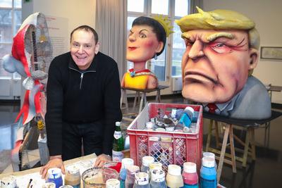 Duesseldorf widmet Karnevalist Jacques Tilly Ausstellung-stock-foto