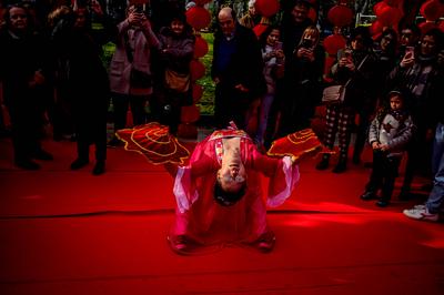 Chinese New Year, dragon parade for the year of the wooden snake-stock-photo