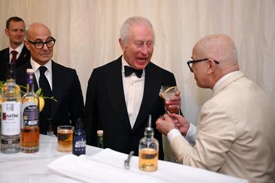 King Charles and Queen Camilla at UK - Italy Dinner-stock-foto