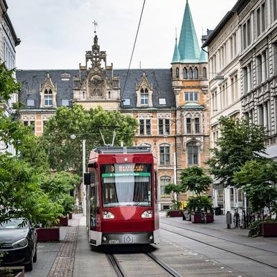 Braunschweig im Bundesland Niedersachsen historische H?user ehemalige Oberpostdirektion Braunschwei-stock-foto