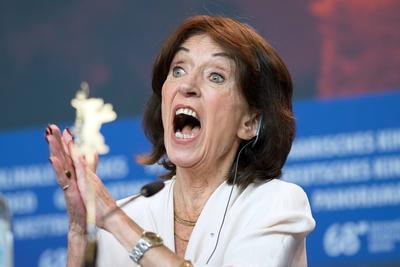 Bilder des Tages Schauspielerin Leonore Ekstrand w?hrend der Pressekonferenz zum Film TOPPEN AV INGE-stock-foto