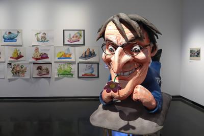 Duesseldorf widmet Karnevalist Jacques Tilly Ausstellung-stock-foto