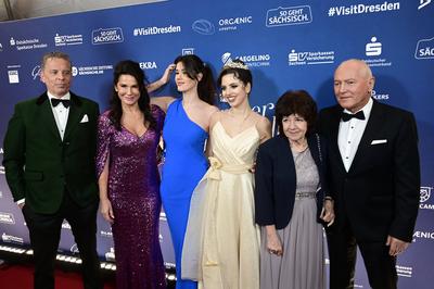 Patrick von Faber-Castell, Mariella Ahrens, Isabella Maria Ahrens, Lucia von Faber-Castell, Svetla Ahrens, Reinhard Ahrens-stock-foto