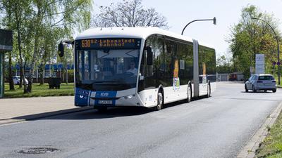 KVG Brauschweig - Bus KVG Brauschweig Die Kraftverkehrsgesellschaft mbH Braunschweig (KVG) mit Sitz in Salzgitter betrei-stock-foto