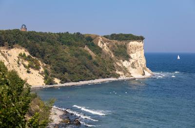 Ruegens Nordkap Das Kap Arkona ist der noerdlichste Punkt auf der Insel Ruegen. Kap Arkona Mecklenburg-Vorpommern Deutsc-stock-foto