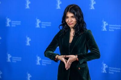 Regisseurin Teona Strugar Mitevska beim Photocall zum Film GOSPOD POSTOI IMETO I E PETRUNIJA GOD E-stock-foto