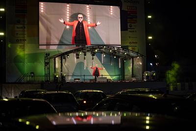 Der Schlagers?nger Heino beim Autokonzert am Westwerk Bonn, 15.05.2020 versanstaltet von BonnLive, eine Kooperation von-stock-foto