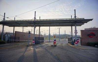 Verdi Streik bei der BOGESTRA-stock-foto