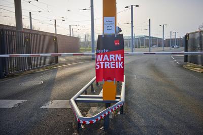 Verdi Streik bei der BOGESTRA-stock-foto