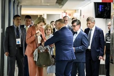 Queen Mathilde In  Costa Rica With Unicef-stock-photo