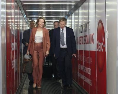 Queen Mathilde In  Costa Rica With Unicef-stock-photo