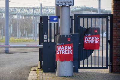 Verdi Streik bei der BOGESTRA-stock-foto