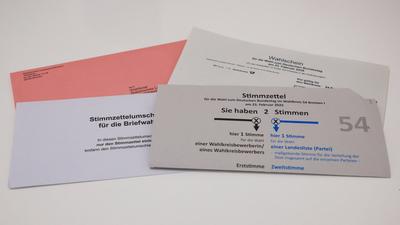Bundestagswahl 2025, Stimmzettel und Wahlschein-stock-photo